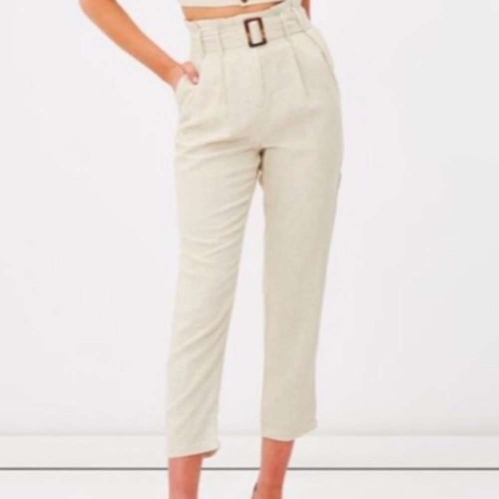 CHARLIE Holiday Oasis Pants in Bone